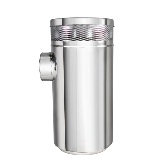 Peterbilt and Kenworth 15" Stainless Steel Chopped Vortox Style Air Cleaner Housing