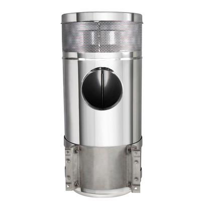 Peterbilt 15" Stainless Steel Vortox Style Air Cleaner Housing with Brackets