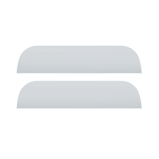 Pair of Peterbilt 379, 386, 389 2005 and Newer Stainless Steel 7" Chop Top Window Trim