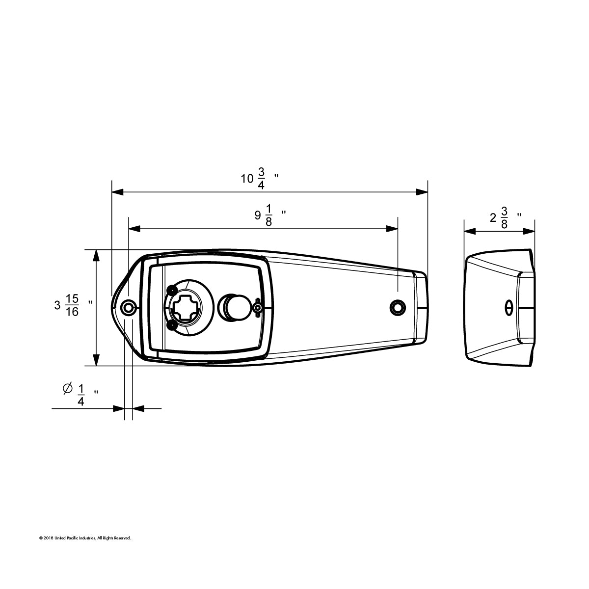 Chrome Plastic Grakon 5000 Style Cab Light Housing