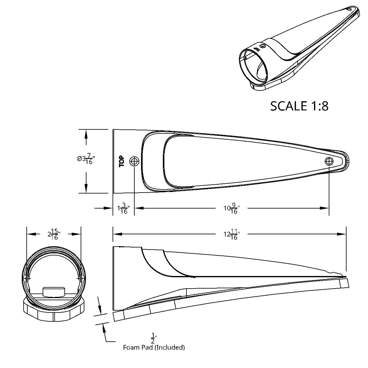 Chrome Plastic Grakon 1000 Style Cab Light Housing