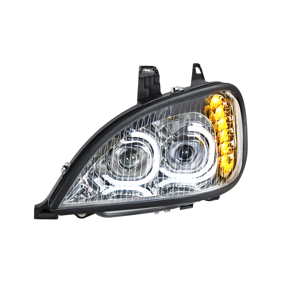 Freightliner Columbia 2001-2020 LED Projection Headlight with 6 LED Turn and 52 LED position light bar