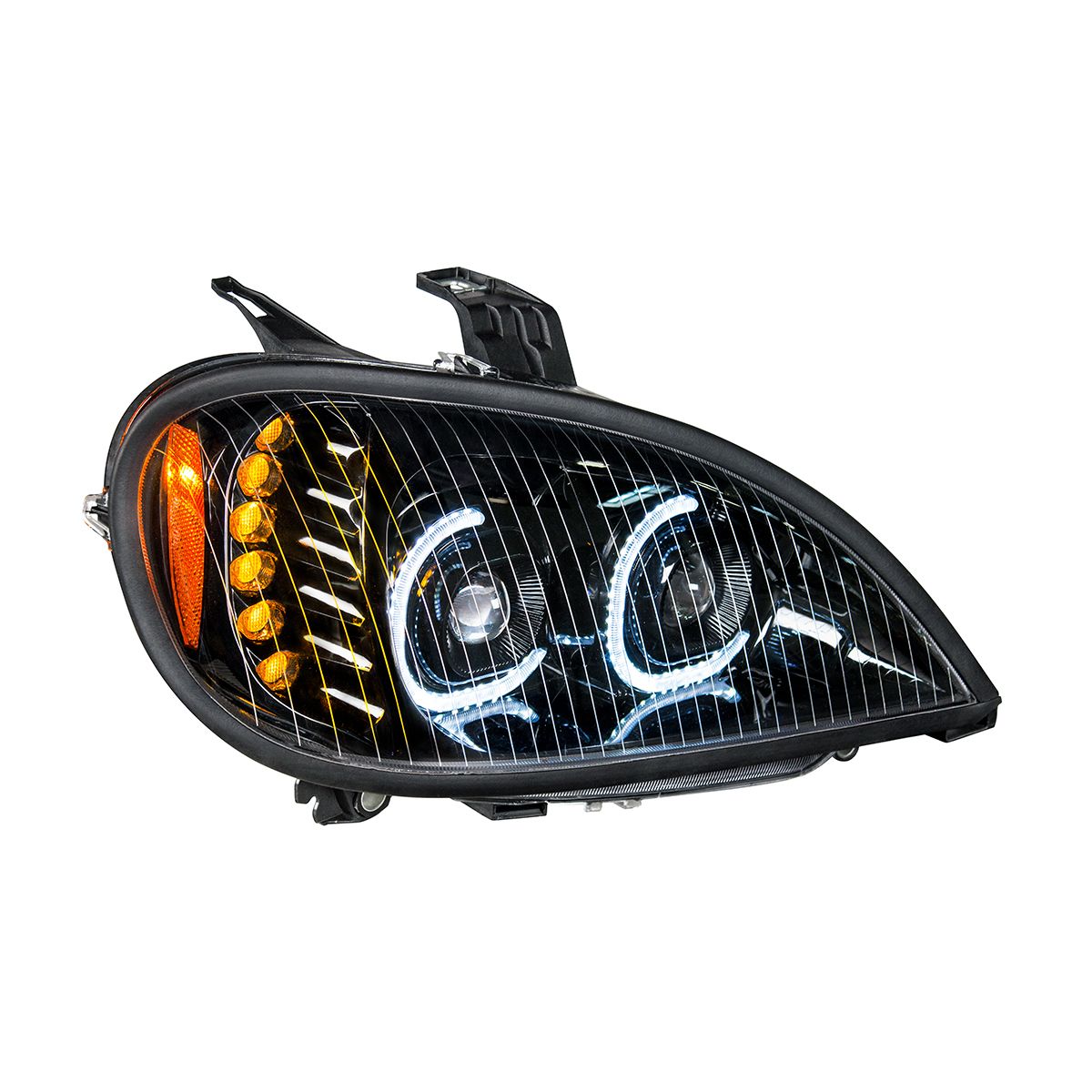 Freightliner Columbia 2001-2020 LED Projection Headlight with 6 LED Turn and 52 LED position light bar