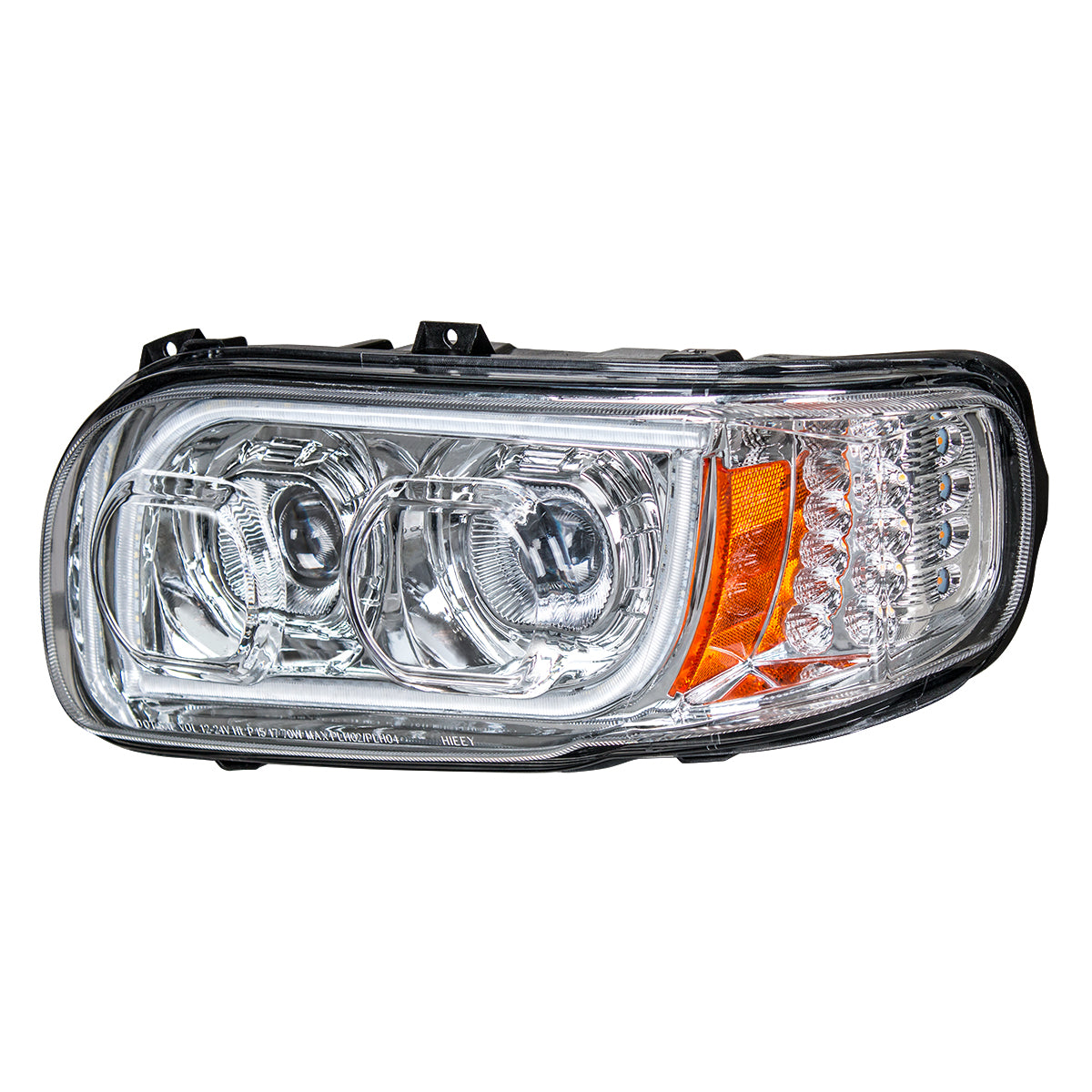 Peterbilt 388, 389, 567 LED Headlight with 16 LED Turn and 57 LED Light Bar