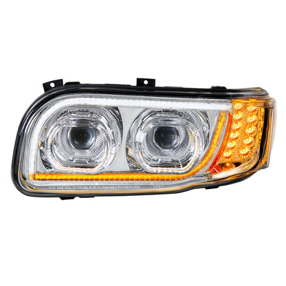 Peterbilt 388, 389, 567 LED Headlight with 16 LED Turn and 57 LED Light Bar