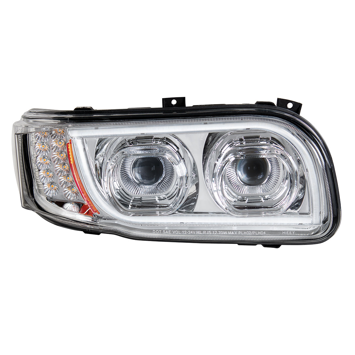 Peterbilt 388, 389, 567 LED Headlight with 16 LED Turn and 57 LED Light Bar