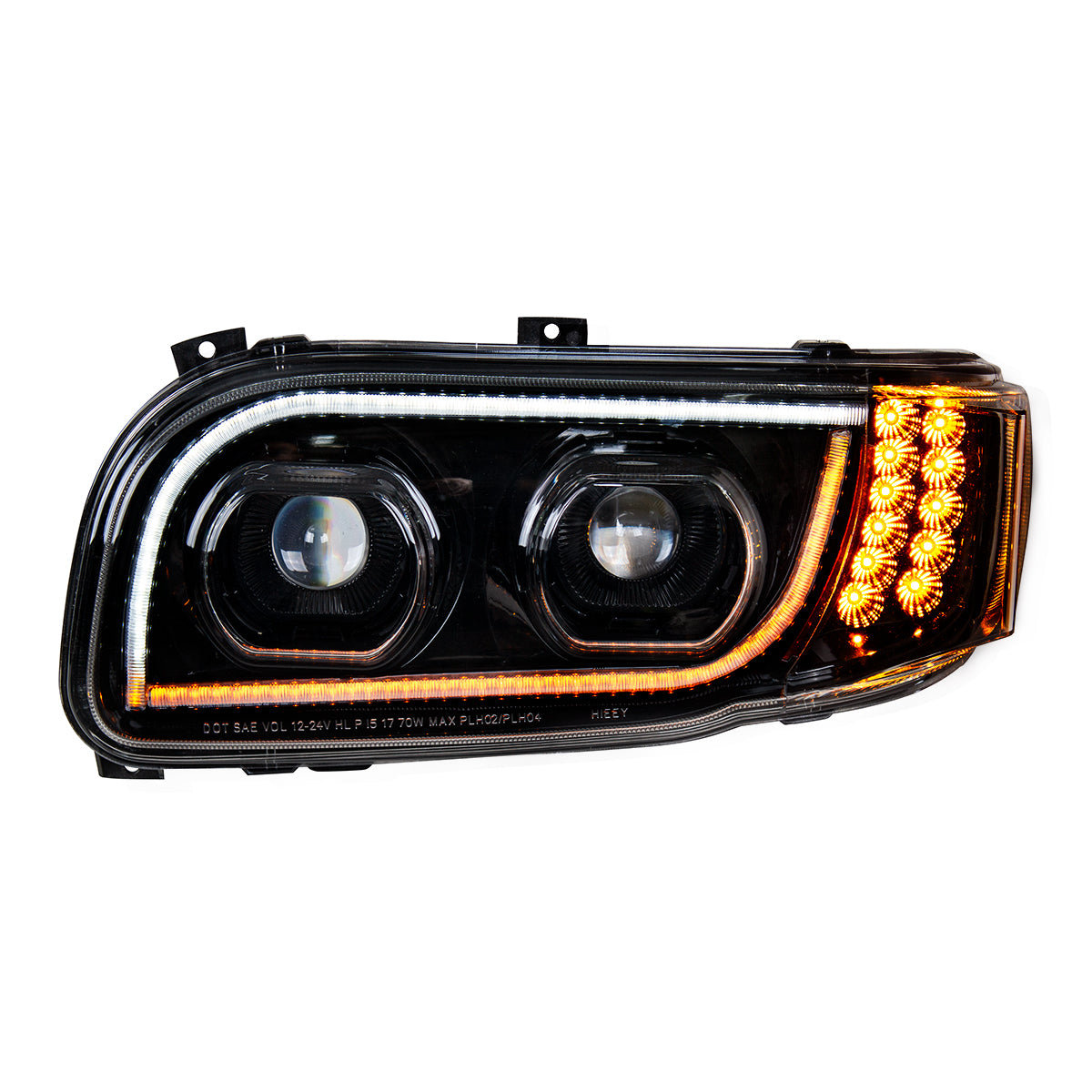 Peterbilt 388, 389, 567 LED Headlight with 16 LED Turn and 57 LED Light Bar