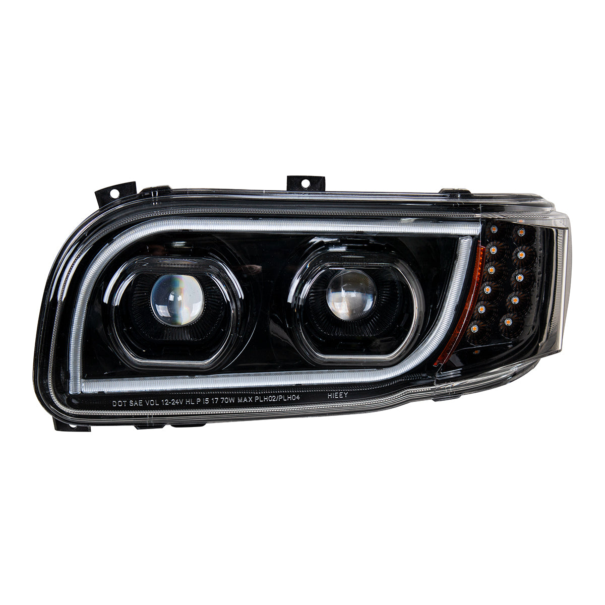 Peterbilt 388, 389, 567 LED Headlight with 16 LED Turn and 57 LED Light Bar