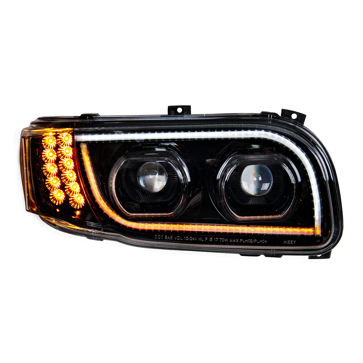 Peterbilt 388, 389, 567 LED Headlight with 16 LED Turn and 57 LED Light Bar