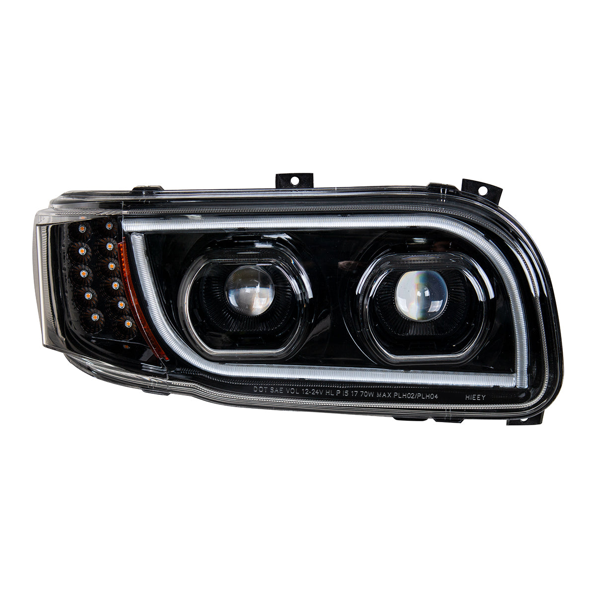 Peterbilt 388, 389, 567 LED Headlight with 16 LED Turn and 57 LED Light Bar