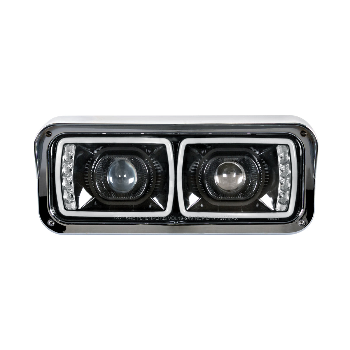 Peterbilt, Kenworth, Freightliner and Western Star LED Projection Headlight with 8 LED Turn and LED Position Light Bar