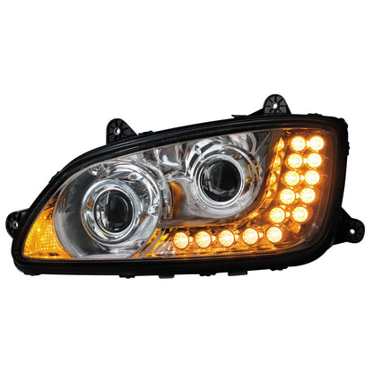 Kenworth T440, T470, T660 Projection Headlight with LED Turn Signal