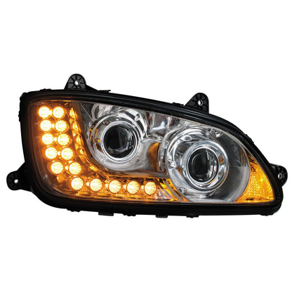 Kenworth T440, T470, T660 Projection Headlight with LED Turn Signal