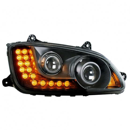 Kenworth T440, T470, T660 Projection Headlight with LED Turn Signal