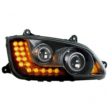 Kenworth T440, T470, T660 Projection Headlight with LED Turn Signal