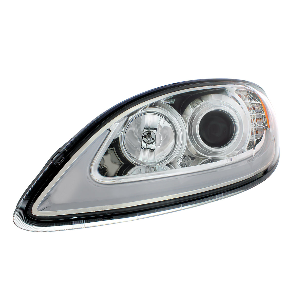 International Prostar Halogen Headlight with 15 LED Turn and LED Position Light Bar