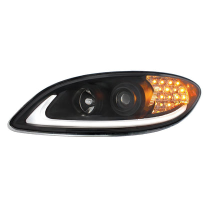 International Prostar Halogen Headlight with 15 LED Turn and LED Position Light Bar