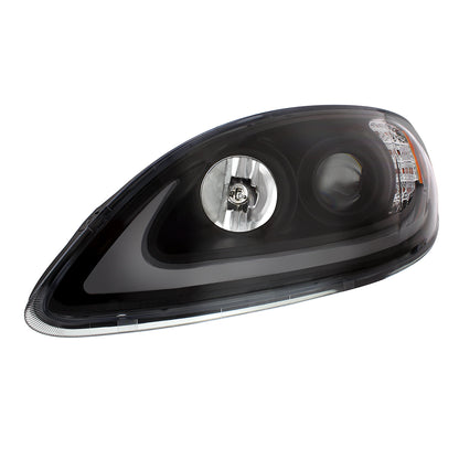 International Prostar Halogen Headlight with 15 LED Turn and LED Position Light Bar