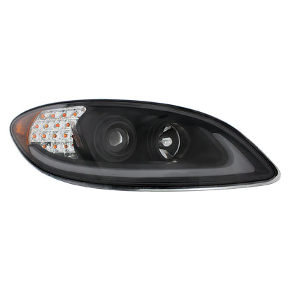 International Prostar Halogen Headlight with 15 LED Turn and LED Position Light Bar