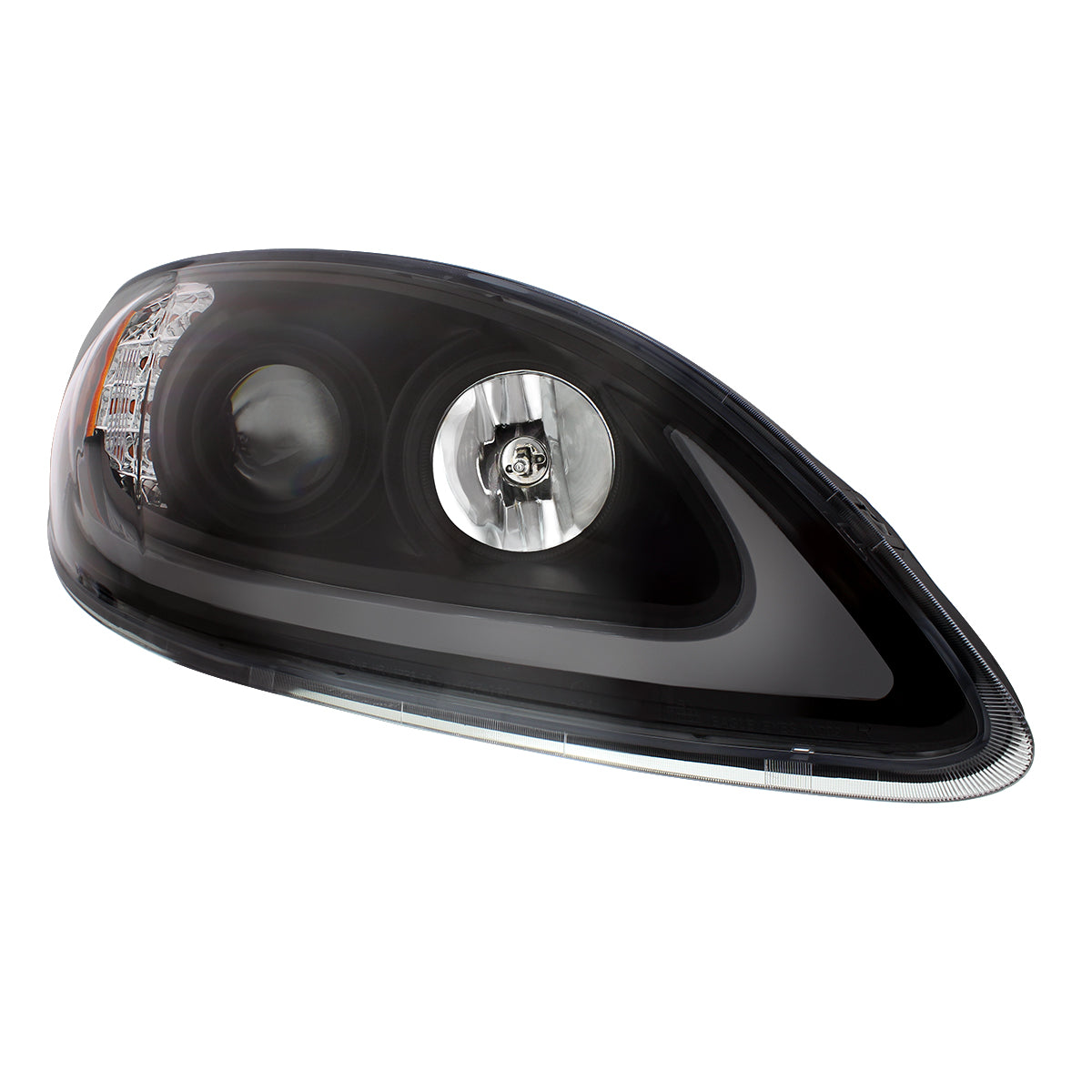 International Prostar Halogen Headlight with 15 LED Turn and LED Position Light Bar