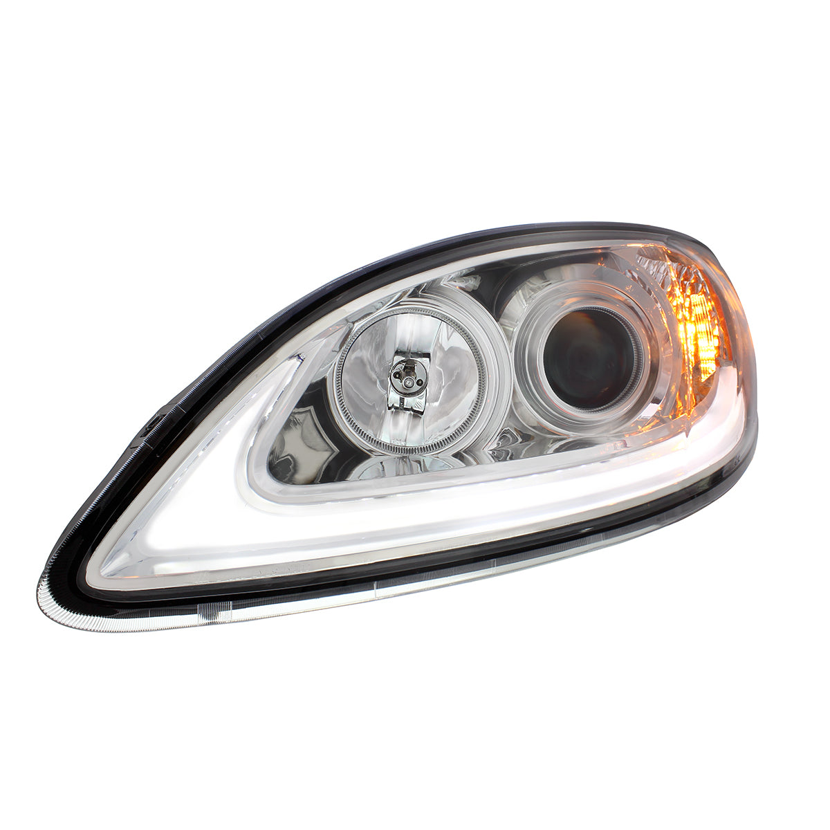 International Prostar Halogen Projection Headlight with Turn and LED Position Light Bar