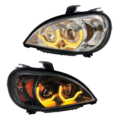 Freightliner Columbia 2001-2020 Projection Headlight with Turn Signal and Dual Function LED Position Light Bars