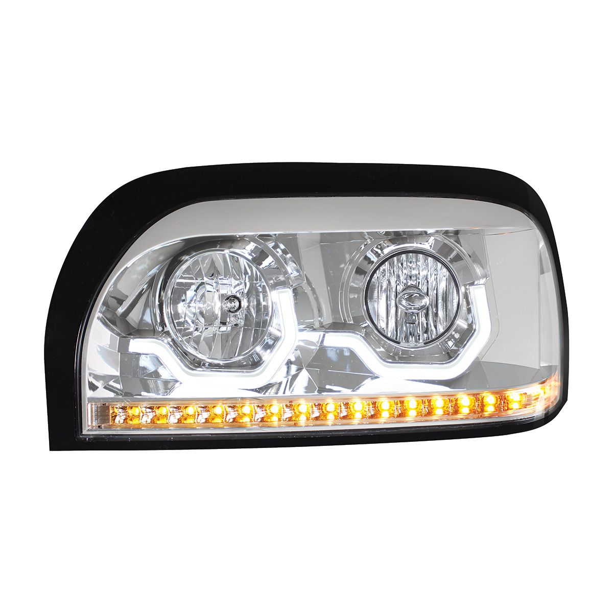 Freightliner Century 1996-2010 Headlight with LED Turn LED Position Light Bar