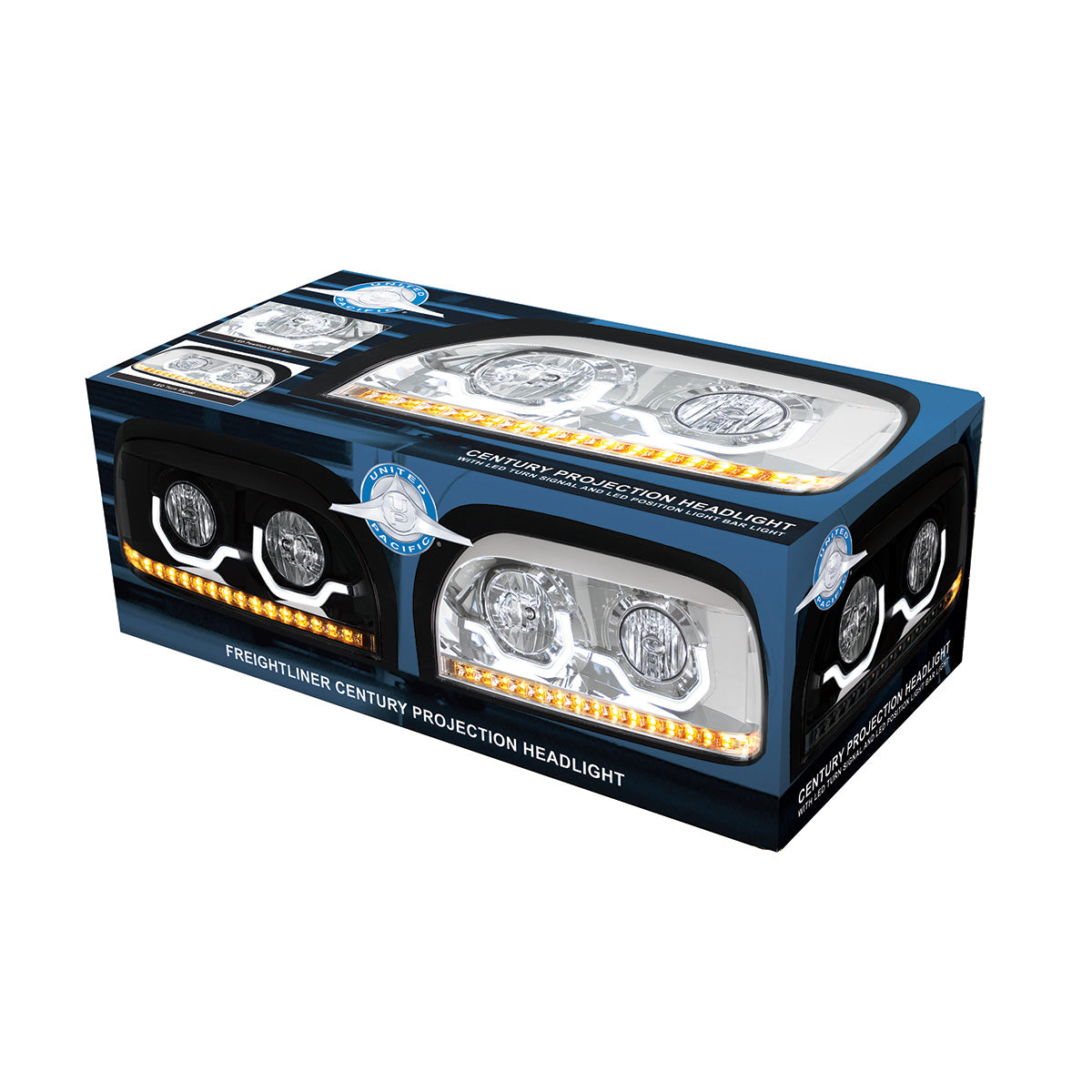 Freightliner Century 1996-2010 Headlight with LED Turn LED Position Light Bar