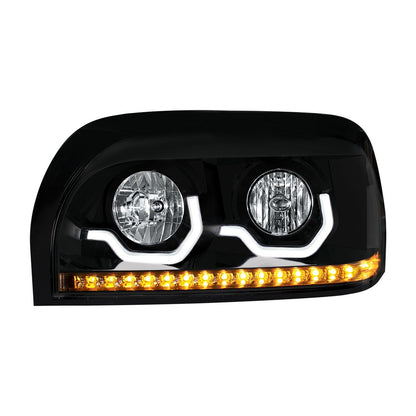 Freightliner Century 1996-2010 Headlight with LED Turn LED Position Light Bar