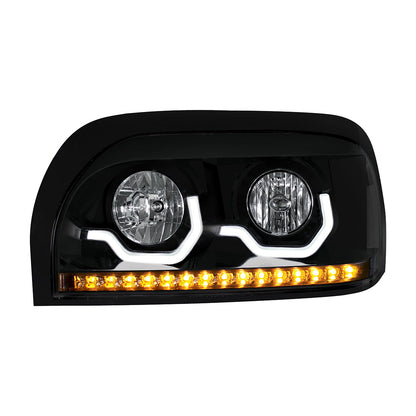 Freightliner Century 1996-2010 Headlight with LED Turn LED Position Light Bar