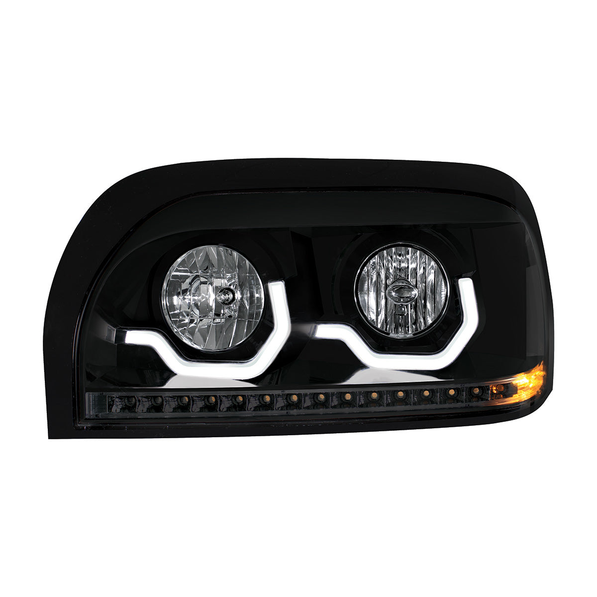 Freightliner Century 1996-2010 Headlight with LED Turn LED Position Light Bar
