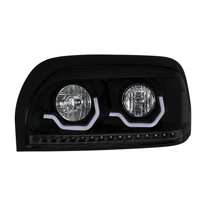 Freightliner Century 1996-2010 Headlight with LED Turn LED Position Light Bar