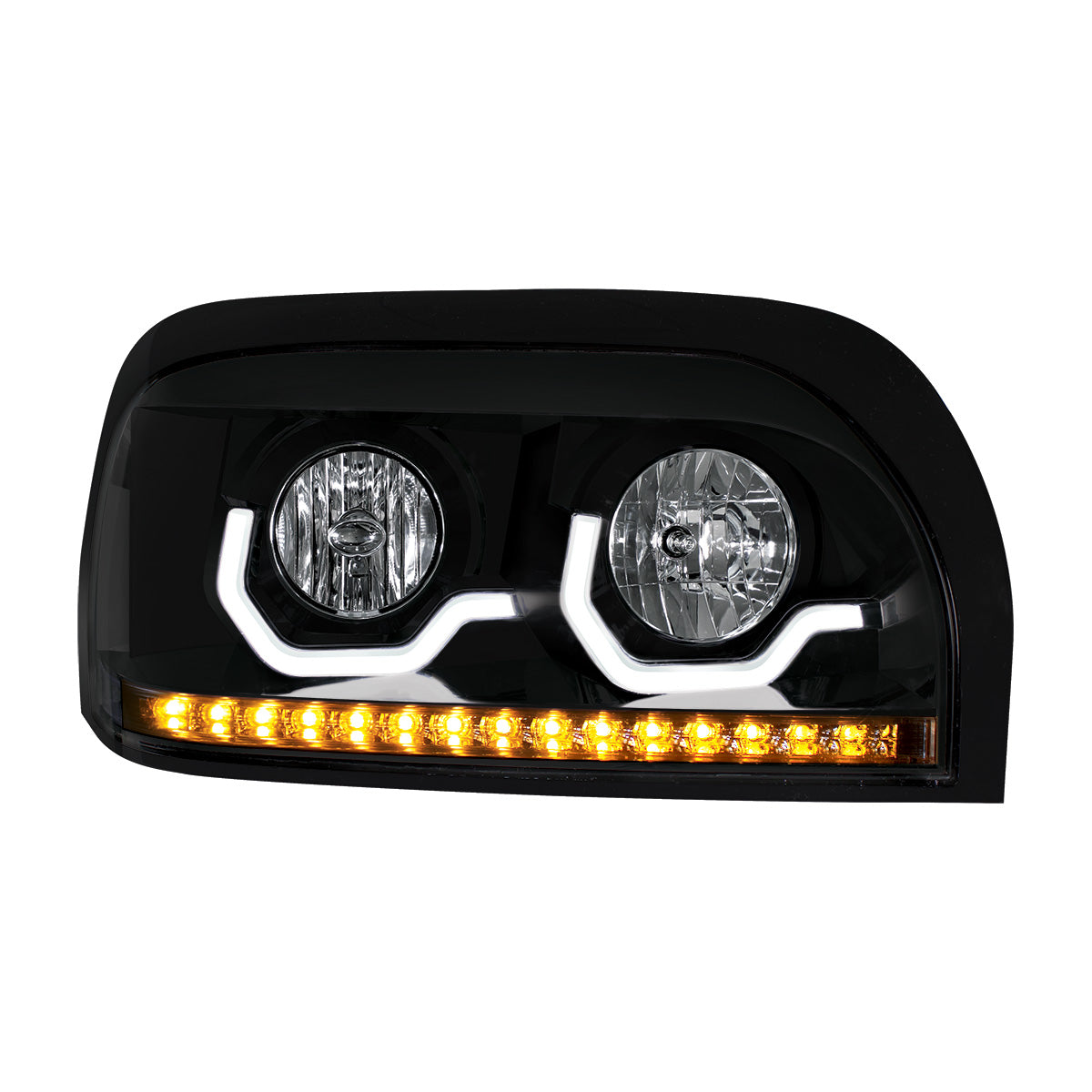 Freightliner Century 1996-2010 Headlight with LED Turn LED Position Light Bar