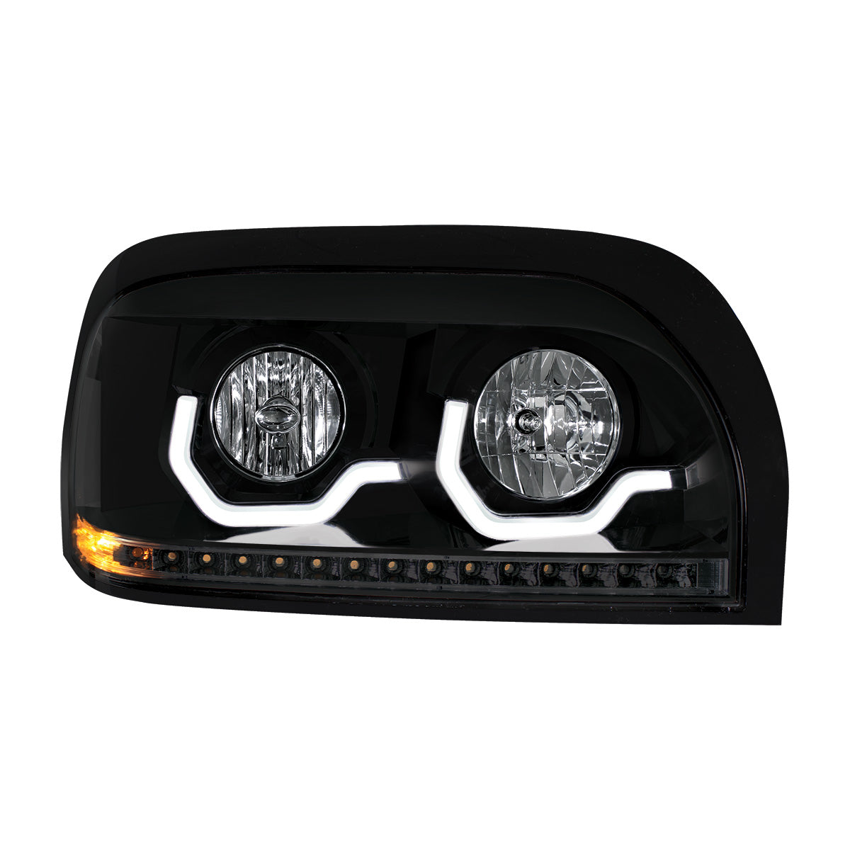 Freightliner Century 1996-2010 Headlight with LED Turn LED Position Light Bar
