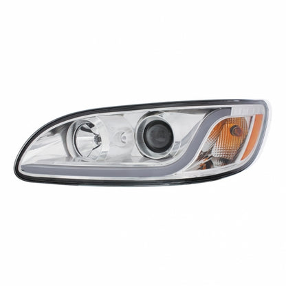 Peterbilt 330, 335, 337, 340, 348, 382, 384, 386, 387 Halogen Projection Headlight with Halogen Turn and Dual Function LED Light Bar