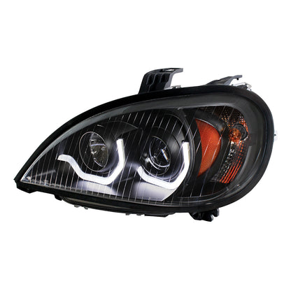 Freightliner Columbia 2001-2020 Projection Headlight with Turn Signal and Single Function LED Position Light Bars