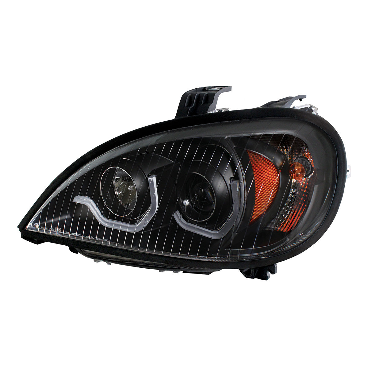 Freightliner Columbia 2001-2020 Projection Headlight with Turn Signal and Single Function LED Position Light Bars