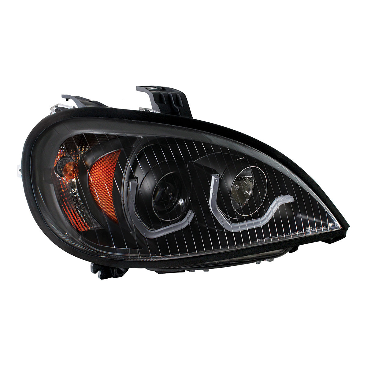 Freightliner Columbia 2001-2020 Projection Headlight with Turn Signal and Single Function LED Position Light Bars
