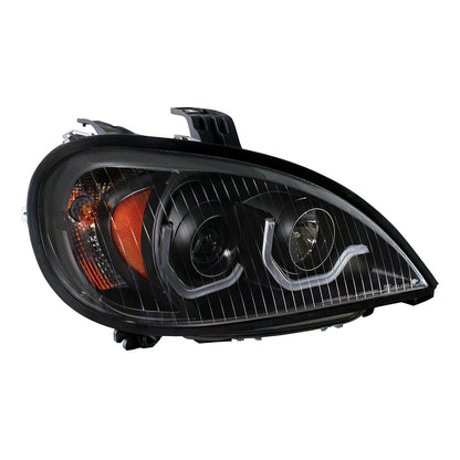 Freightliner Columbia 2001-2020 Projection Headlight with Turn Signal and Single Function LED Position Light Bars