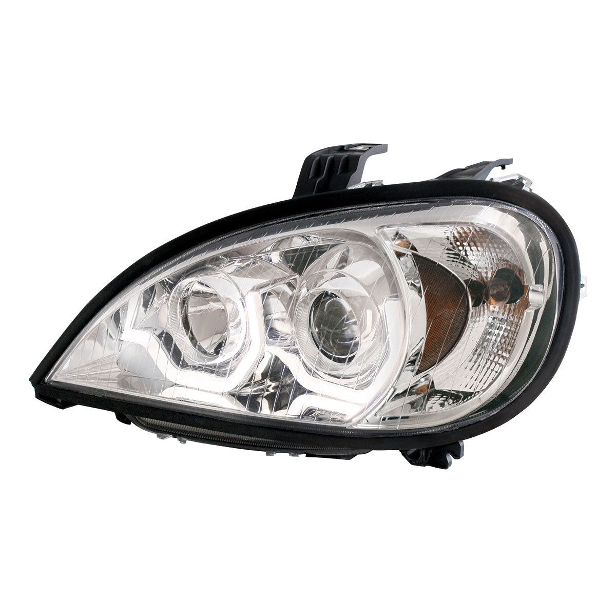 Freightliner Columbia 2001-2020 Projection Headlight with Turn Signal and Single Function LED Position Light Bars