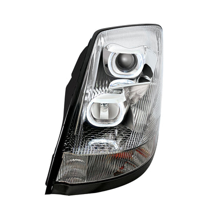 Volvo VN/VNL 2003-2017 Projection Headlight with LED White Halo Daytime Running Light