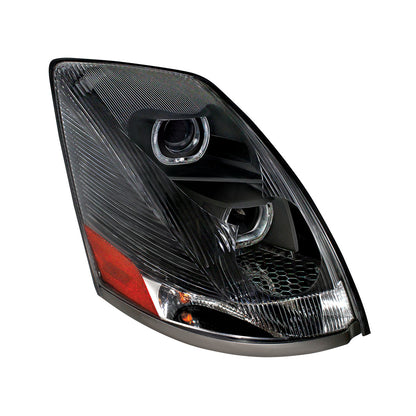 Volvo VN/VNL 2003-2017 Projection Headlight with LED White Halo Daytime Running Light