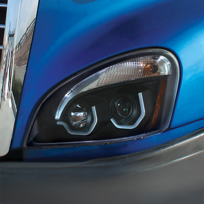 Freightliner Cascadia 2008-2017 Projection Headlight with LED Position Light Bars