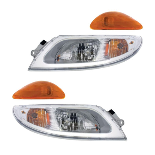 International Durastar and MV Headlight with Turn Signal Light and Rear Facing Turn Signal Light