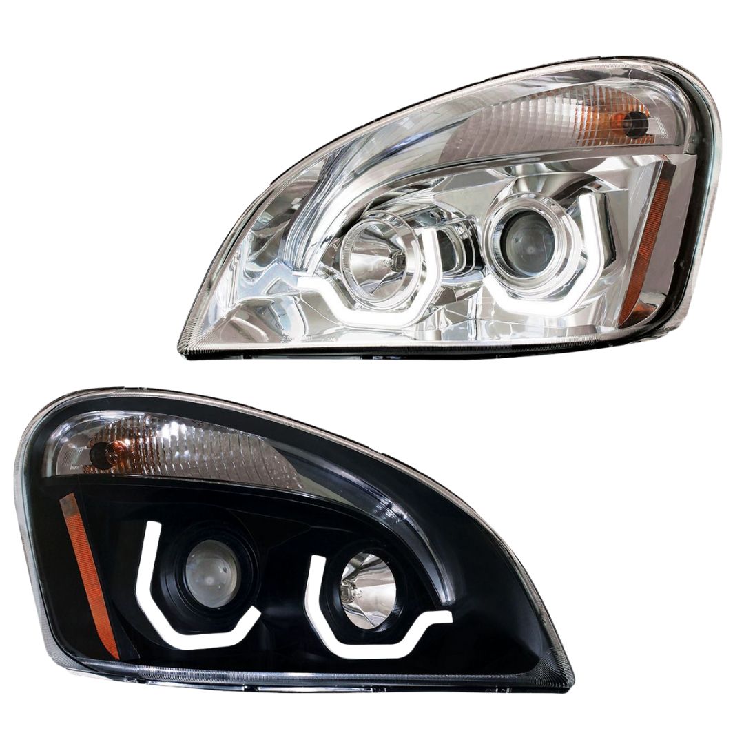 Freightliner Cascadia 2008-2017 Projection Headlight with LED Position Light Bars