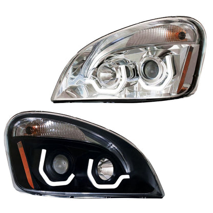 Freightliner Cascadia 2008-2017 Projection Headlight with LED Position Light Bars