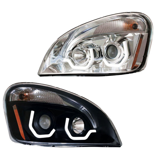 Freightliner Cascadia 2008-2017 Projection Headlight with LED Position Light Bars