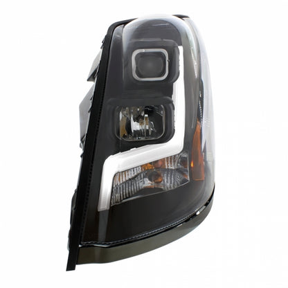 Volvo VN/VNL 2003-2017 Projection Headlight with LED Position Light Bar