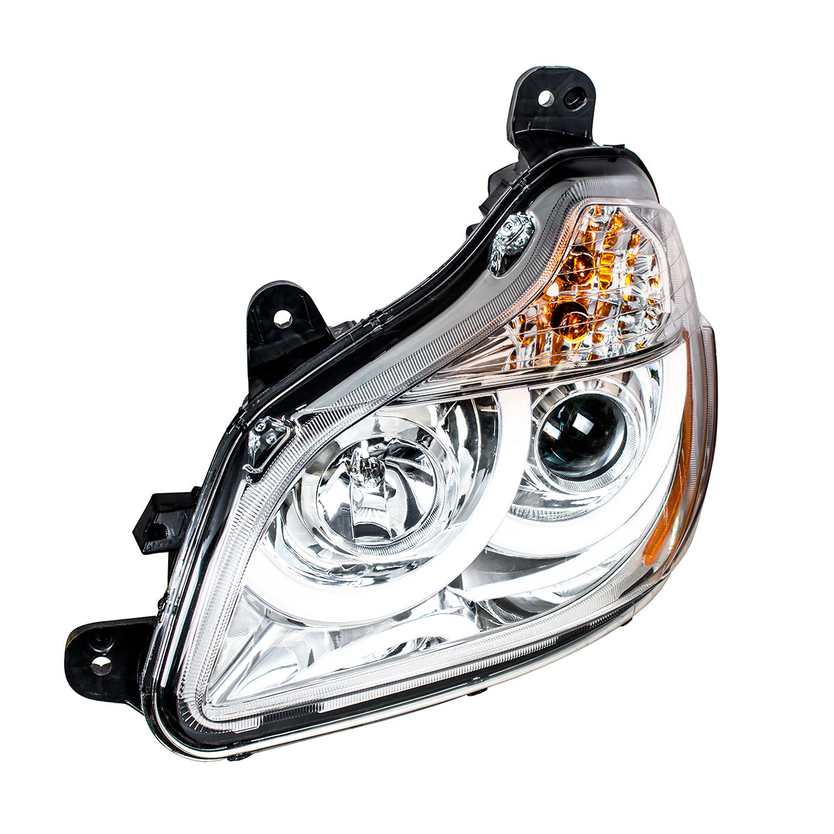 Kenworth T680 Halogen Projection Headlight with Halogen Turn and LED Position Light