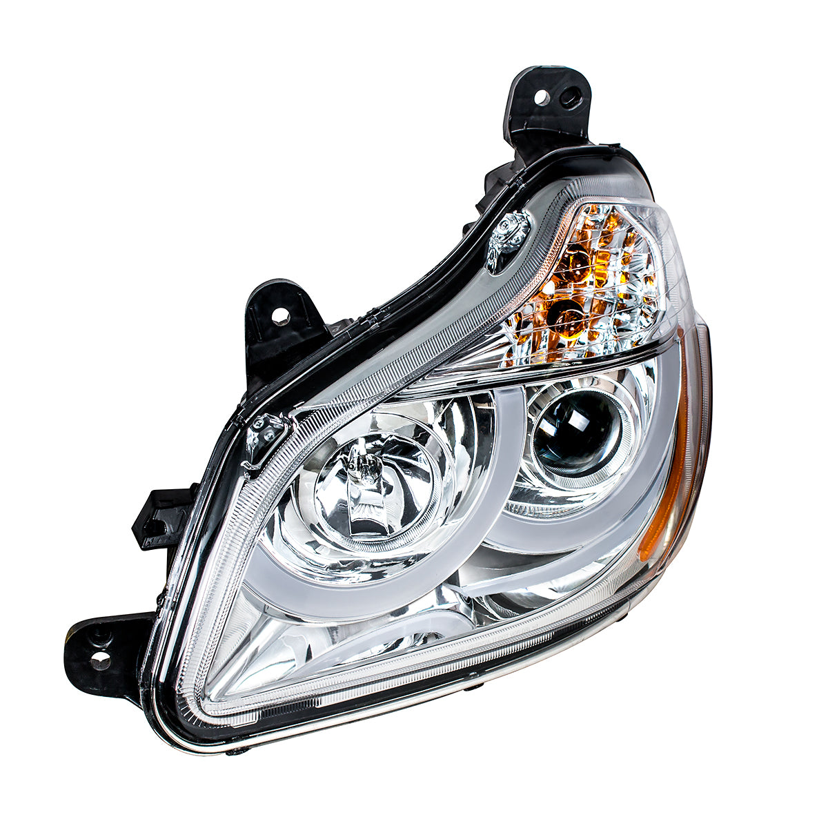 Kenworth T680 Halogen Projection Headlight with Halogen Turn and LED Position Light